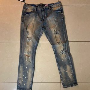 Damati Jeans Red Spots Size 40